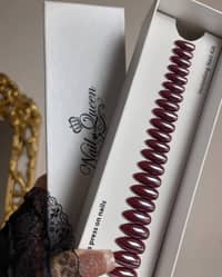 Nail Queen Burgundy Noir Nails - image 4