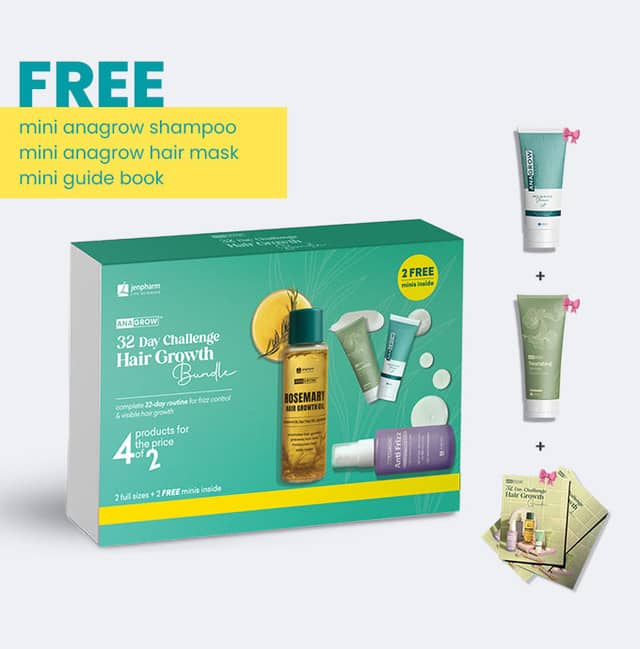 Jenpharm 32 Day Hair Growth Challenge Bundle