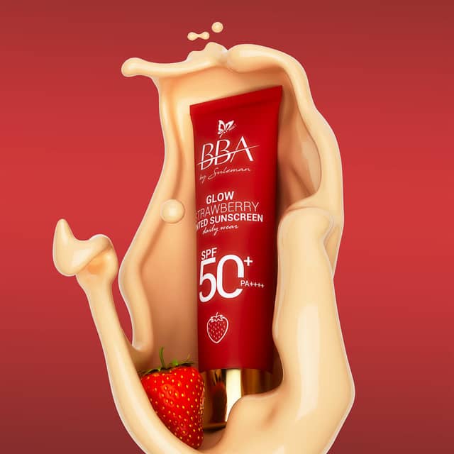 BBA By Suleman Glow Strawberry Tinted Sunscreen SPF50+ PA++++