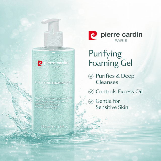 Pierre Cardin Paris Purifying Facial Gel For Oil Sensitive Skin 350ml