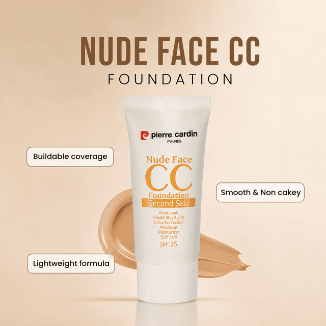 Pierre Cardin Paris Nude Face CC SPF15 Foundation 30ml