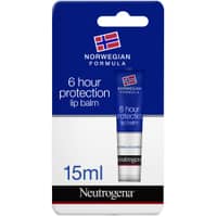 Neutrogena Lip Balm, Norwegian Formula, 6-Hour Protection, 15 ml