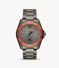 Emporio Armani Men’s Quartz Stainless Steel Grey Dial 44mm Watch AR11178