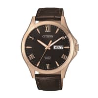 Citizen Stainless Steel with Rose Gold Plating Gents Watch BF2023-01H Black