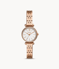 Fossil Tillie Mini Three-Hand Rose Gold Tone Stainless Steel Watch BQ3502