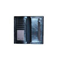 Gents Leather Long Pocket Wallet Black - image 2