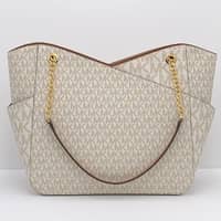 Michael Kors Ladies Signature Jet Set Bag 35F1GTVT3B Vanilla - image 2