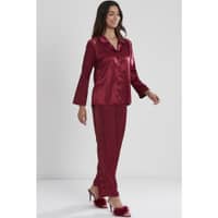 Pierre Cardin Satin Lace Pajama Set 1438