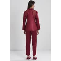 Pierre Cardin Satin Lace Pajama Set 1438 - image 3