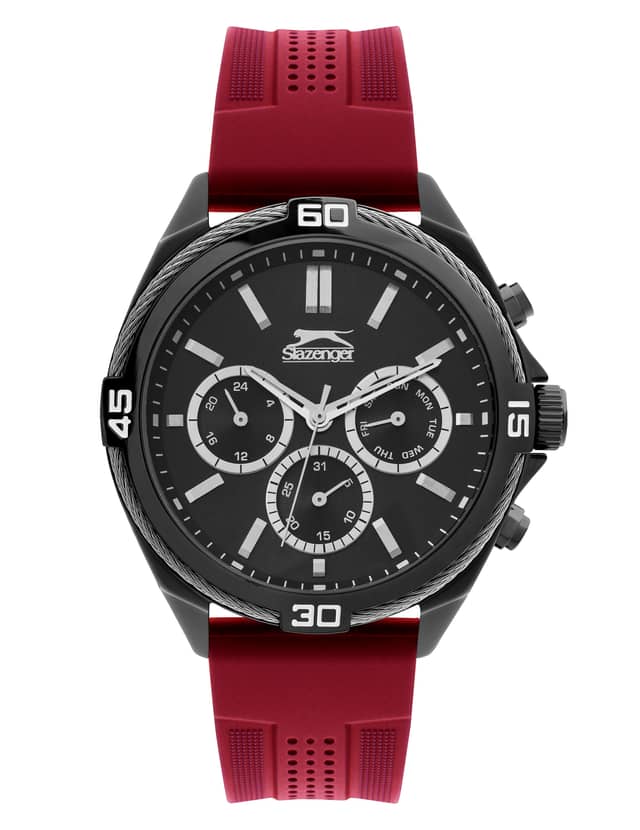 Slazenger Gents Stainless Steel Watch SL.9.6356.2.04 Black