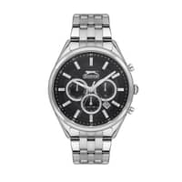 Slazenger Gents Stainless Steel Watch SL.9.6546.2.01 Black