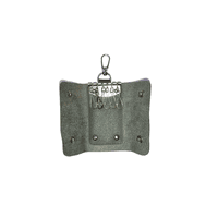 Key Chain Multi Key Holder with Leather Cover Grey - image 2