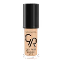 Golden Rose Total Cover 2 in 1 Foundation & Concealer with SPF 15 30ml - 02 Ivory