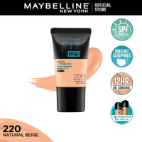 Maybelline New York Fit Me Matte & Poreless Liquid Foundation 18ml - 220 Natural Beige