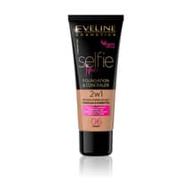 Eveline Selfie Time Foundation and Concealer 30ml - 06 Honey
