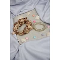 TM Treasures by Meeru Scrunchie Pony Band - Golden