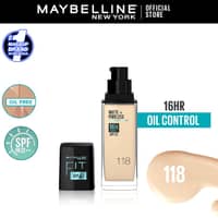 Maybelline New York Fit Me Matte & Poreless Liquid Foundation ( Glass ) - 118 Light Beige