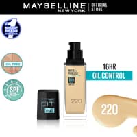 Maybelline New York Fit Me Matte & Poreless Liquid Foundation ( Glass ) - 220 Natural Beige