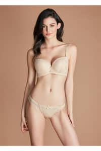 Eros Lingerie Lında Almond Semi Push-up (Half Padded) Bra Set ersk812 - Pink · 34B
