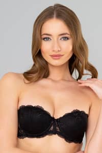 GECE GOLGE Jenna Fancy Strapless Bra 4730 - Black · 34B