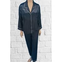 Pierre Cardin Satin Pajama Set 1200 - Black · Medium