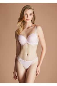 Eros Linda Almond Empty Cup Bra Set-Ersk810 - Pink · 36B