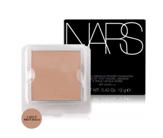 NARS All Day Luminous Powder Foundation Spf 25 (Refill), 02 Mont Blanc, Light, 0.42 Ounce