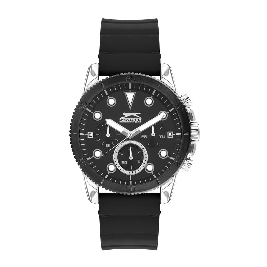 Slazeger Gents Stainless Steel Watch SL.09.2012.2.01 Black