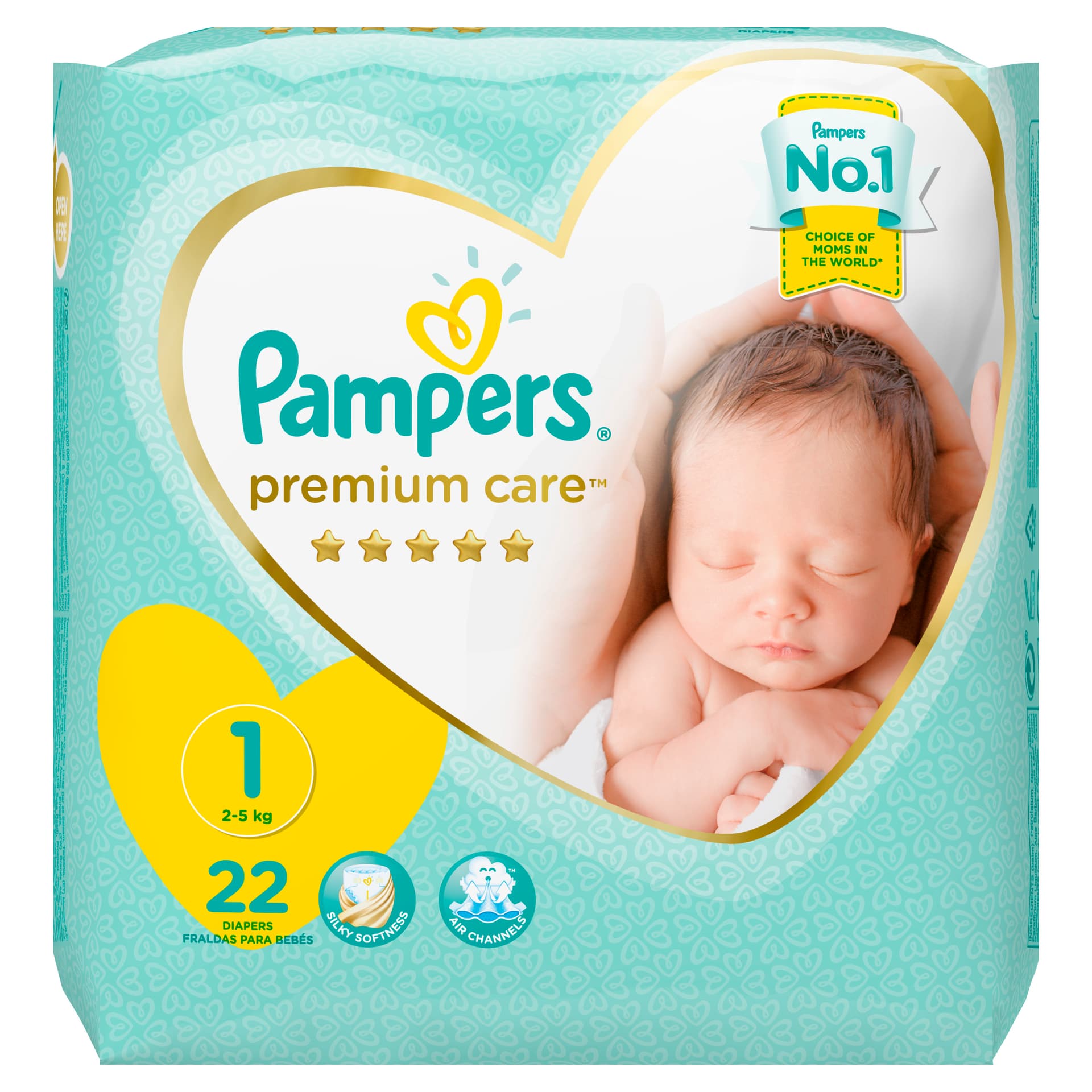 Pampers Premium Care Mainline Taped Diapers Extra Small Size