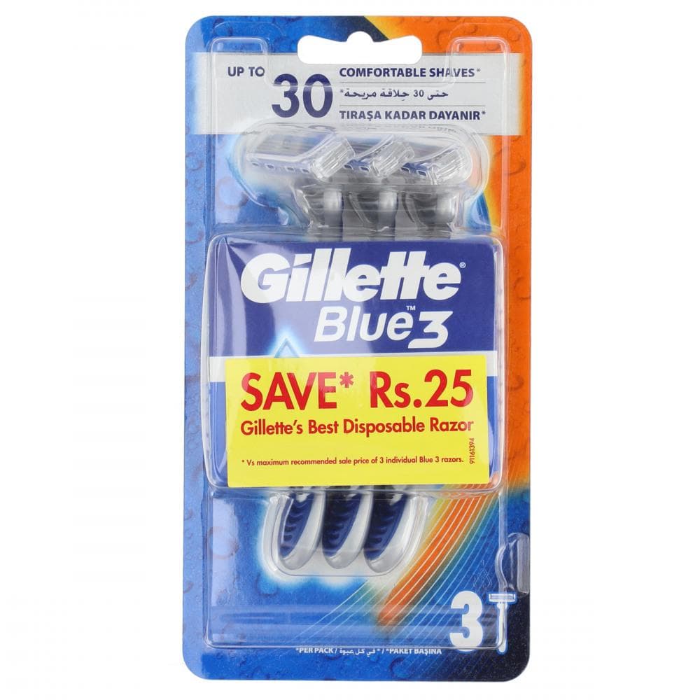 Gillette Blue 3 Comfort Disposable Razor Bag of 3