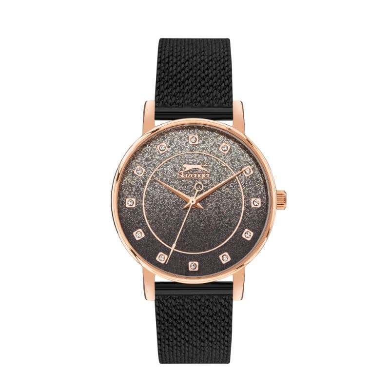 Slazenger Ladies Stainless Steel Watch SL.09.2053.3.04 Black