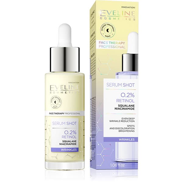 Eveline Serum Shot 0.2% Retinol Squalene Niacinamide – Wrinkles