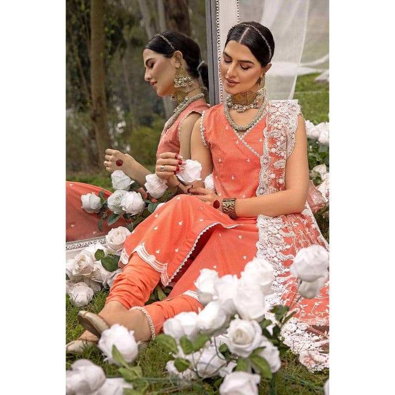 Embroidered Dobby Unstitched Suit with Embroidered Net Dupatta FE-32072 3PC