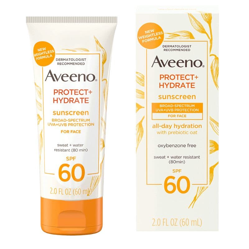 Aveeno Sunblock Sunscreen Broad Spectrum Face Lotion SPF 60 2oz