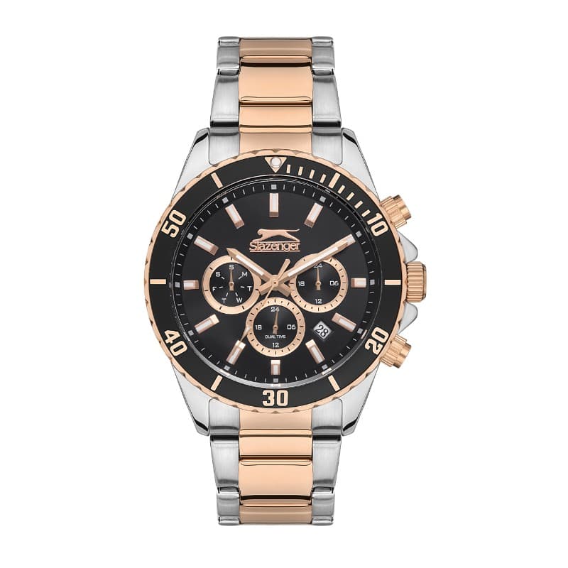 Slazenger Gents Stainless Steel Watch SL.09.2091.2.05 Black