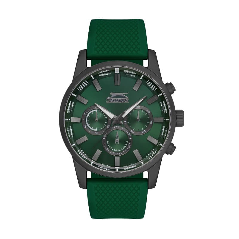 Slazenger Gents Stainless Steel Watch SL.09.2107.2.02 Green