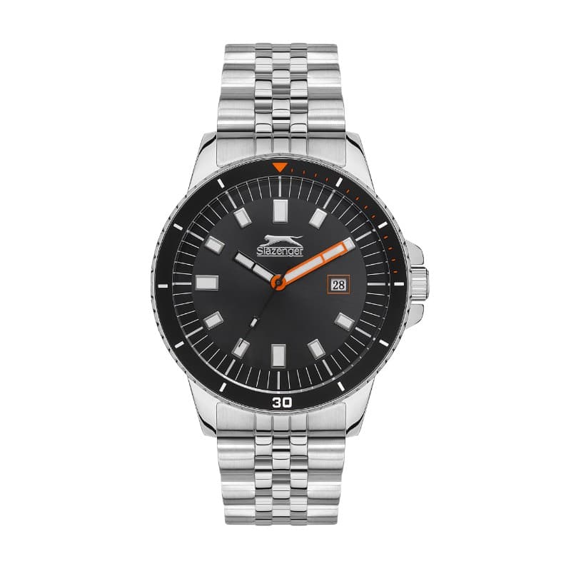 Slazenger Gents Stainless Steel Watch SL.09.2135.1.03 Black