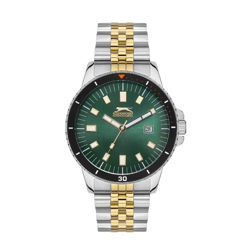 Slazenger Gents Stainless Steel Watch SL.09.2135.1.04 Green