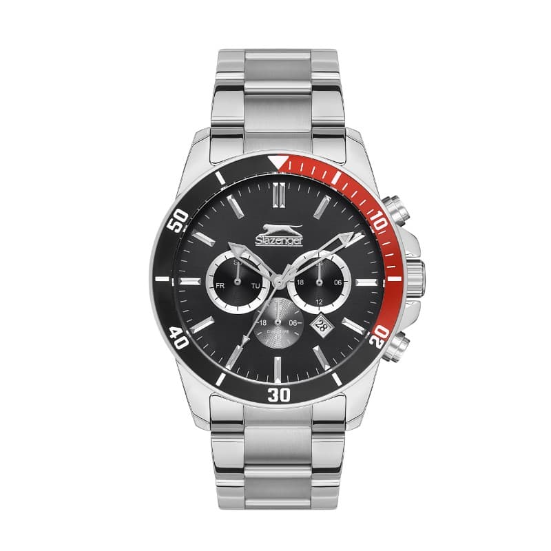 Slazenger Gents Stainless Steel Watch SL.09.2147.2.01 Black