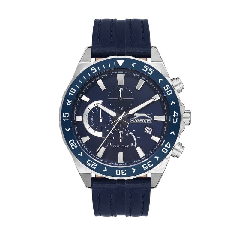 Slazenger Gents Stainless Steel Watch SL.09.2152.2.02 Blue