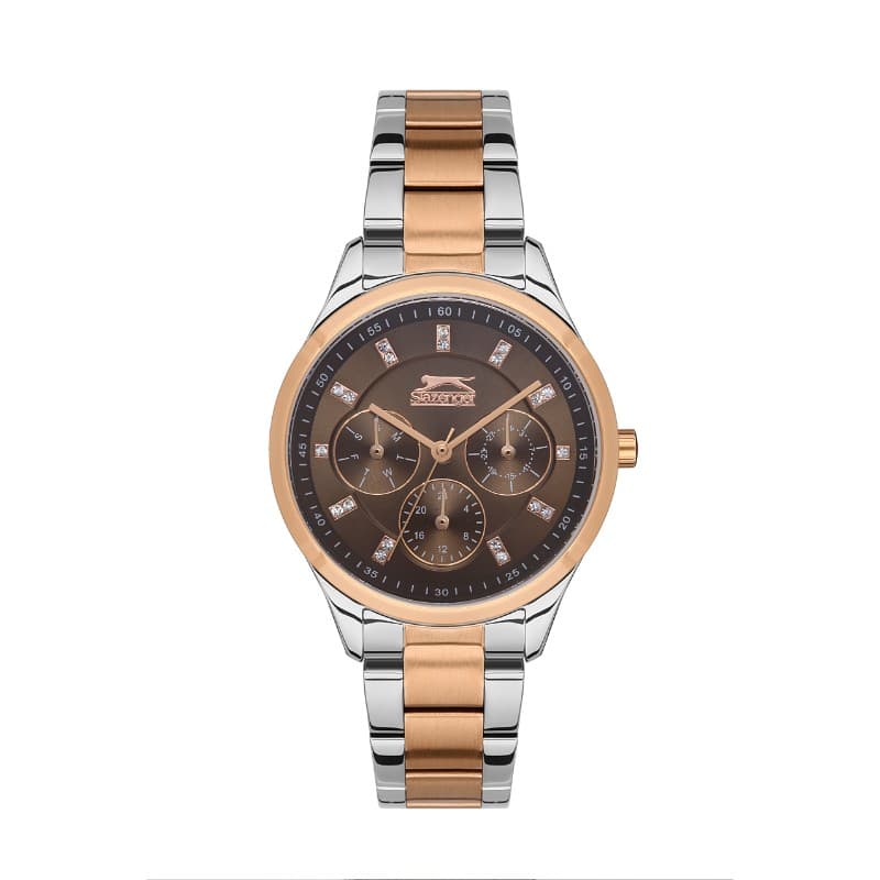 Slazenger Ladies Stainless Steel Watch SL.09.2151.4.03 Brown