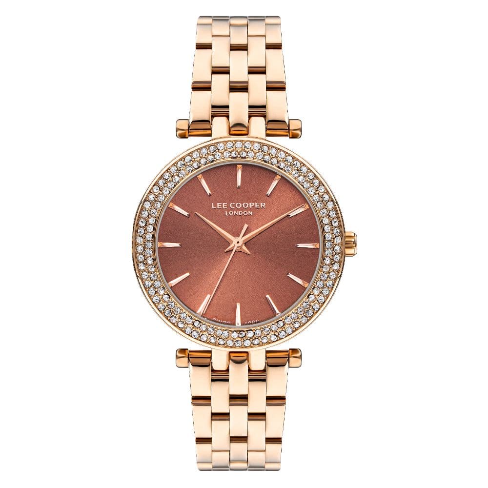Lee Cooper Ladies Super Metal Watch LC07864.440 Brown