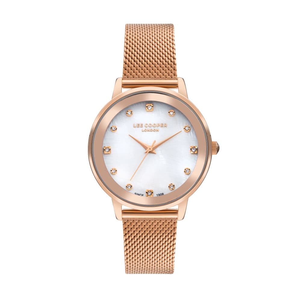 Lee Cooper Ladies Super Metal Watch LC07875.420 White Mop