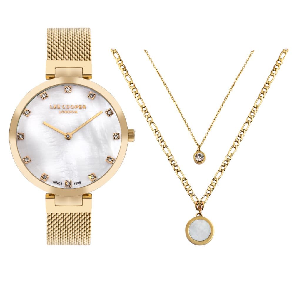 Lee Cooper Ladies Super Metal Watch LC07806.120 White Mop