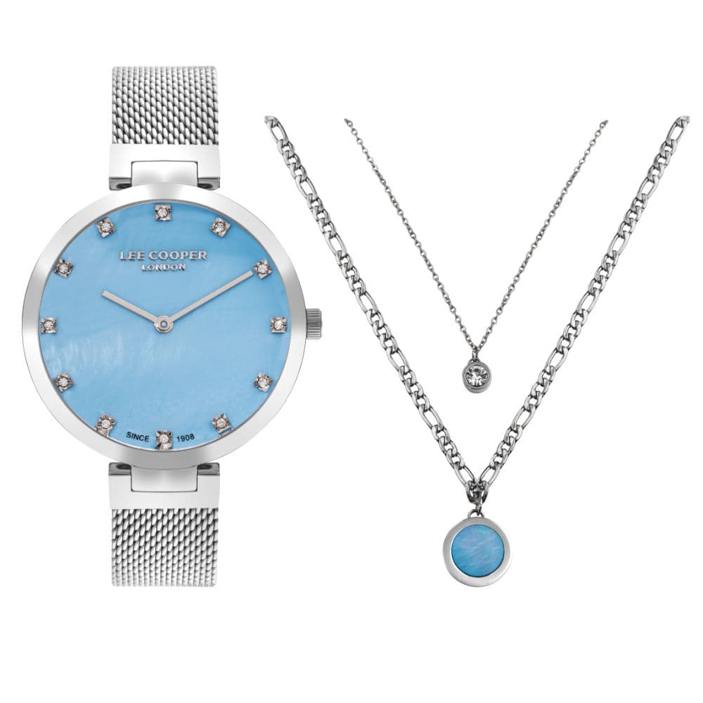 Lee Cooper Ladies Super Metal Watch LC07806.390 Blue Mop