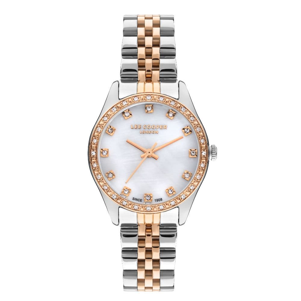 Lee Cooper Ladies Super Metal Watch LC07818.520 White Mop