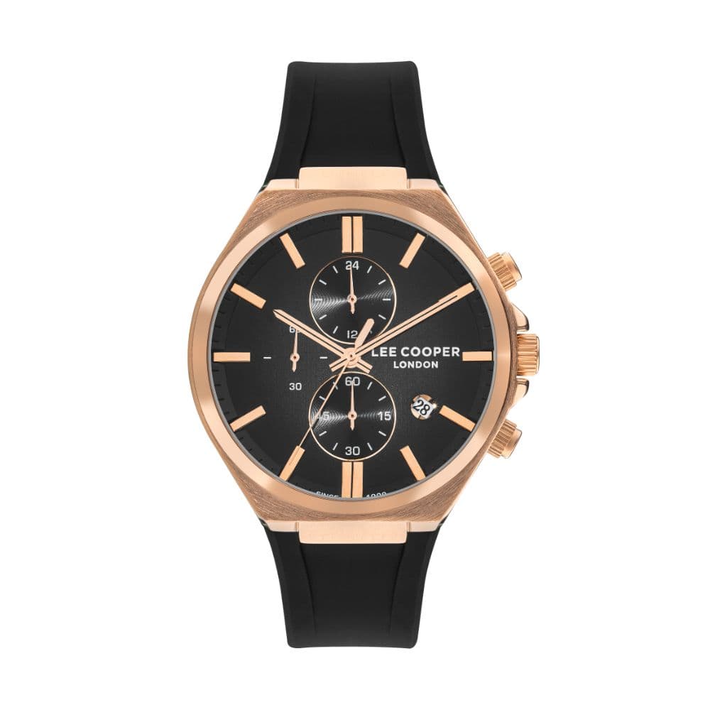 Lee Cooper Gents Super Metal Watch LC07854.451 Black