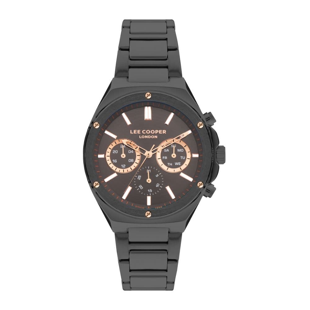 Lee Cooper Gents Super Metal Watch LC07845.060 Gun