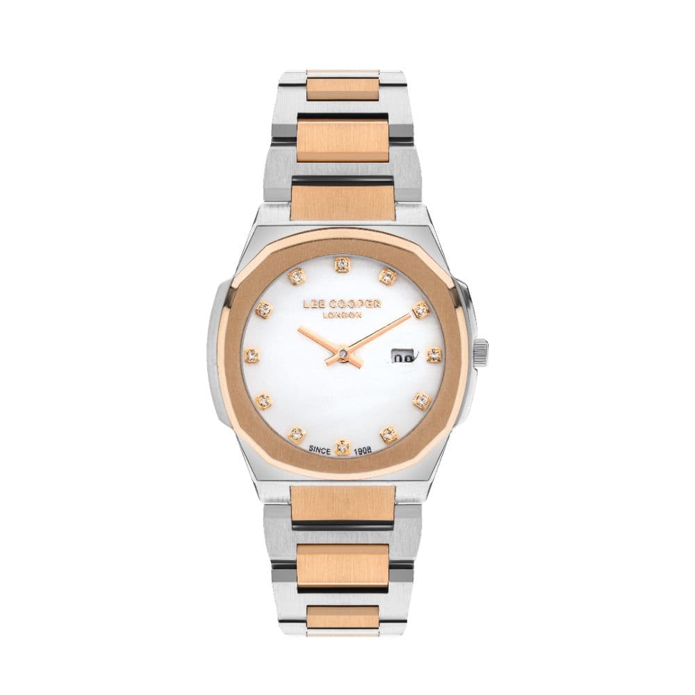Lee Cooper Ladies Super Metal Watch LC07619.520 White Mop