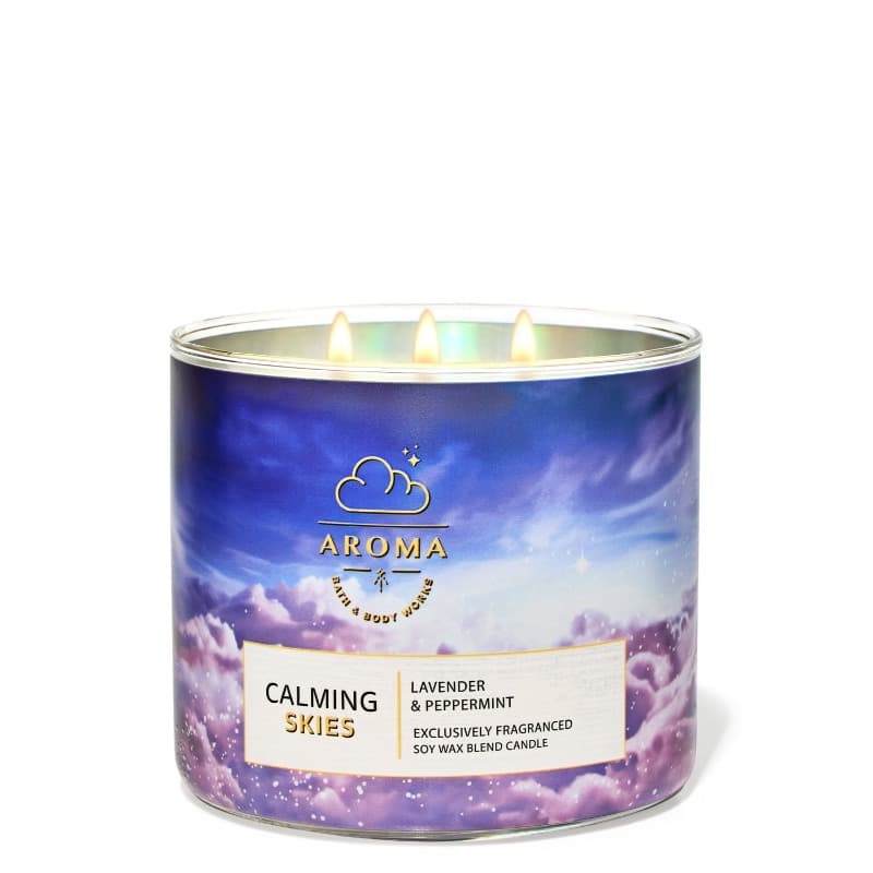 Bath And Body Works Lavender & Papermint 3-Wick Candle